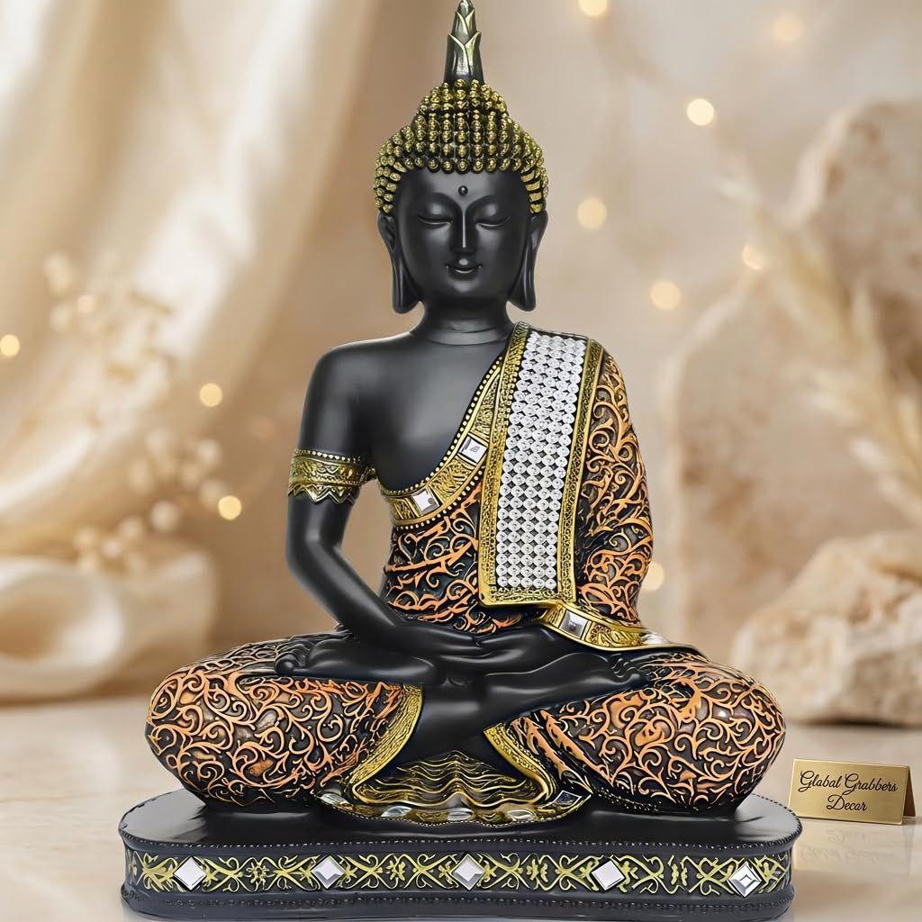 Nuova Statua Buddha Seduto Meditante Edizione Limitata 25 Centimetri statuetta da esposizione Articoli per Decorazione Casa