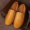 Pánské mokasíny povaleč Jízda Gommino Pohodlné ploché boty Neformální Nazouvací kožené boty velké velikosti pro muže nadměrných velikostí