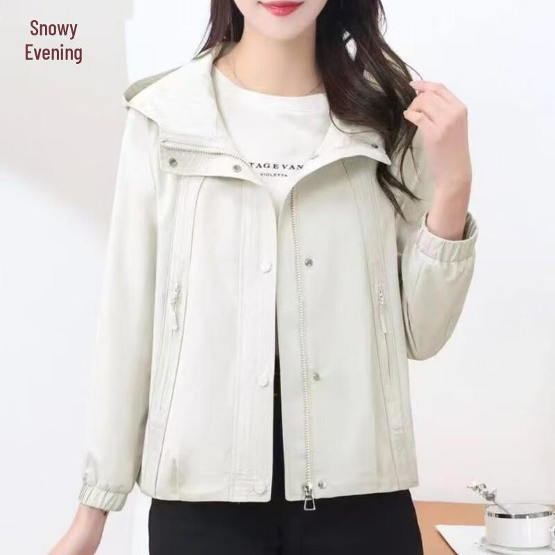 XUEXI Women's 2025 Loose Fit Age-Reducing Casual Trench Coat