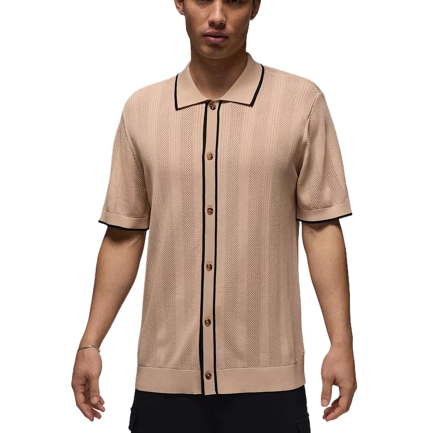 

Jordan Sport SS25 Comfortable Fashion Soft Versatile Solid Color Sweater Men sweater Linen HV1157-248 M