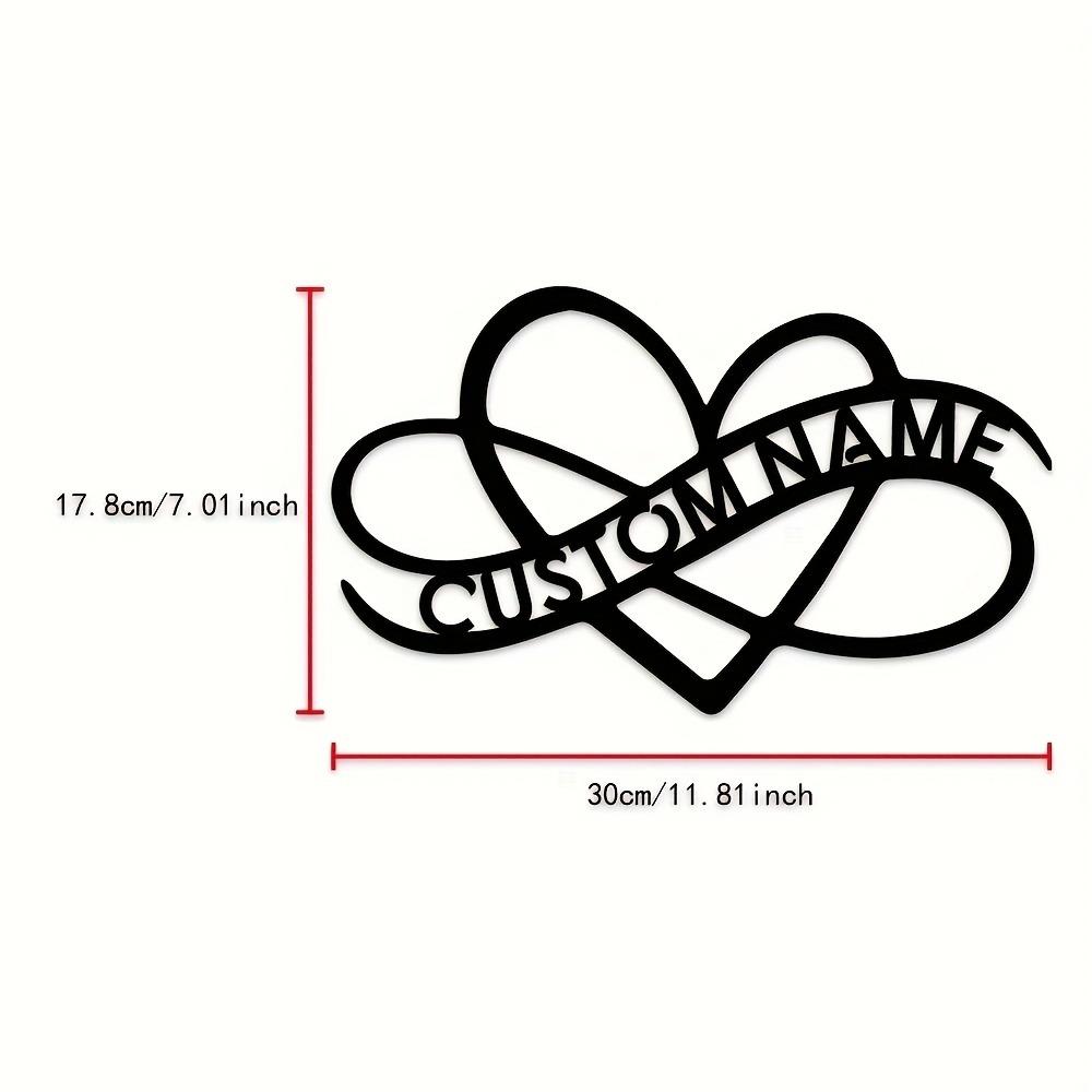 Antique Metal Heart Wall Decor Detachable Love Sign for Kitchen Living Room Valentine