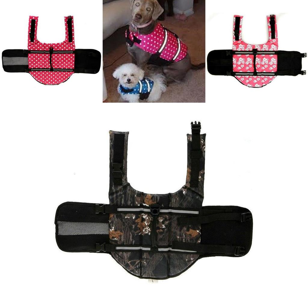 Safe And Stylish Pet Vest Dog Life Jacket With Reflective Stripes For Enhanced Visibility