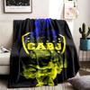 Club Atletico Boca Juniors Theme Personalized Outdoor Flannel Blankets Soft And Suitable For All Seasons Perfect For Sofas Beds And Camping