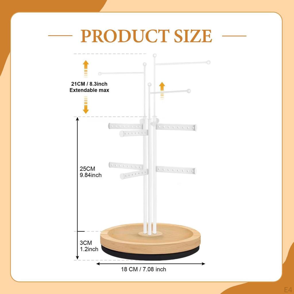 Jewelry Holder Display Stand Necklace Organizer for Rings Bracelet