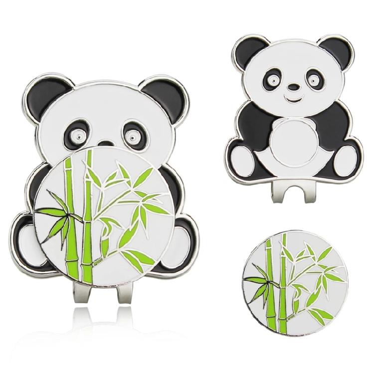 Lovely Panda Pattern Golf Hat Clips Golf Ball Marker Holder Golf Cap Clips