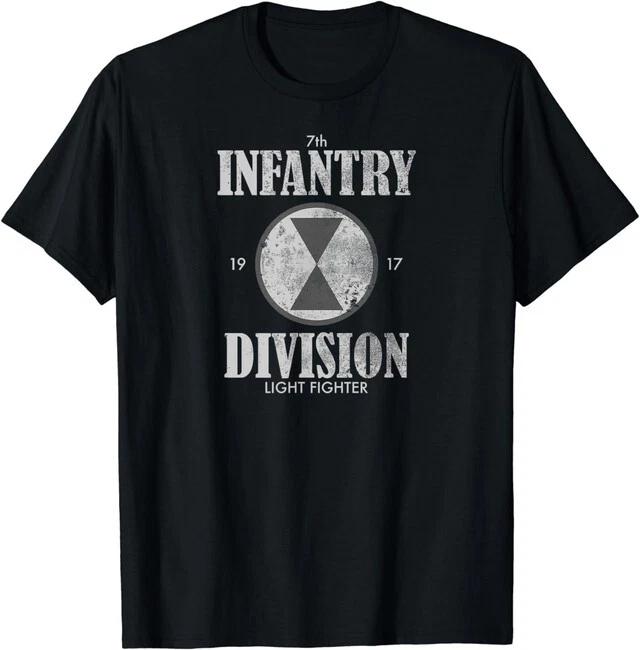 NEW LIMITED 7th Infantry 1917 Division Light Fighter (distressed) T-Shirt XXXL