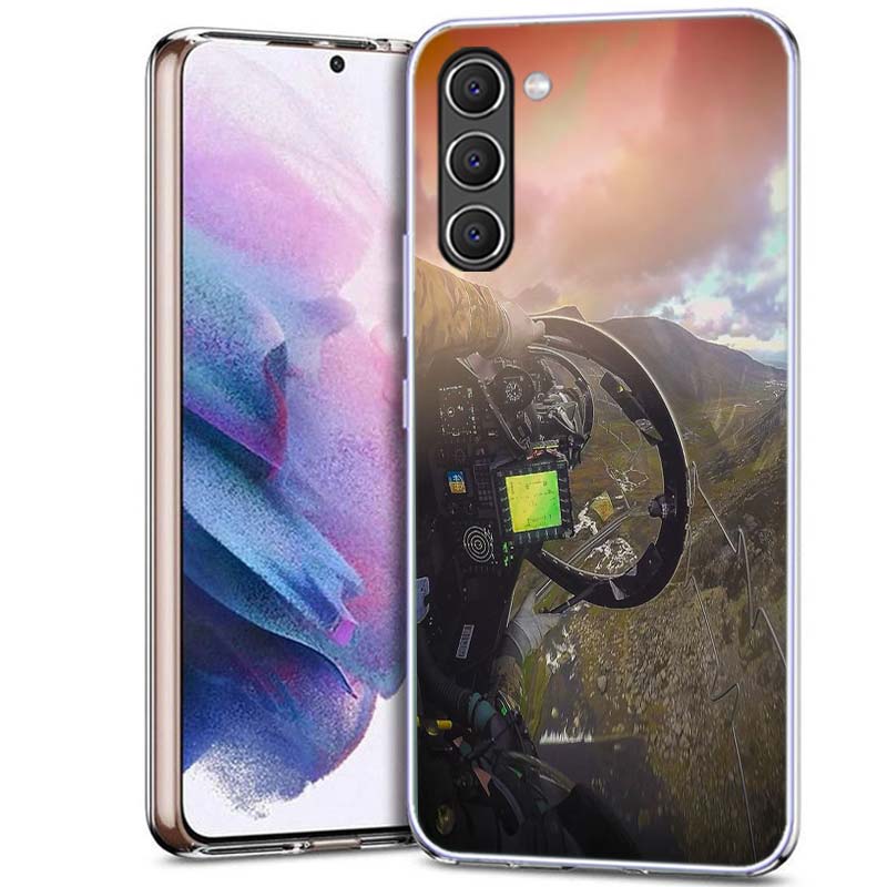 

Deluxe Helicopter Fighter Cockpit Phone Case for Samsung A54 A14 A24 A34 A17 A37 A57 A55 A35 A25 A15 A13 A23 A33 A53 A07 A05S A0 Samsung A17