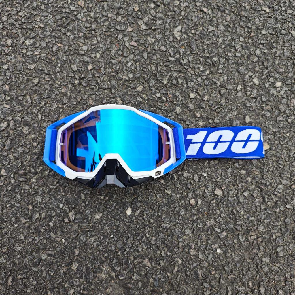 Occhiali da sole da moto classici per fuoristrada all'aperto 100% per la guida, occhiali protettivi per casco resistenti al vento e alla sabbia, equipaggiamento fresco per mountain bike