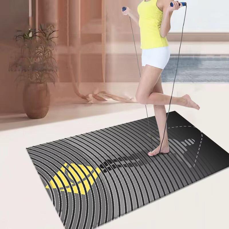 Colorful Soft Skip Rope Mat Large Non-slip Indoor Room Fitness Sports Shock Absorption Skip Rope Mat Yoga Carpet Tatami Area Rug