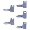 FridayParts 5 Ignition Keys AT110583 RG60472 933110-00301 Key 301 Compatible for Yanmar B14 B22-2 B7-3 SV100 VIO17 YB351 CBL40 V3-3 V4-5 Replacement
