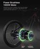 Neues RANDRIDE YG90B E-Bike, 1000W Hochleistungsmotor 48V17AH Akku hydraulische Bremse Elektrofahrrad für Erwachsene 27,5-Zoll-Reifen E-Bike