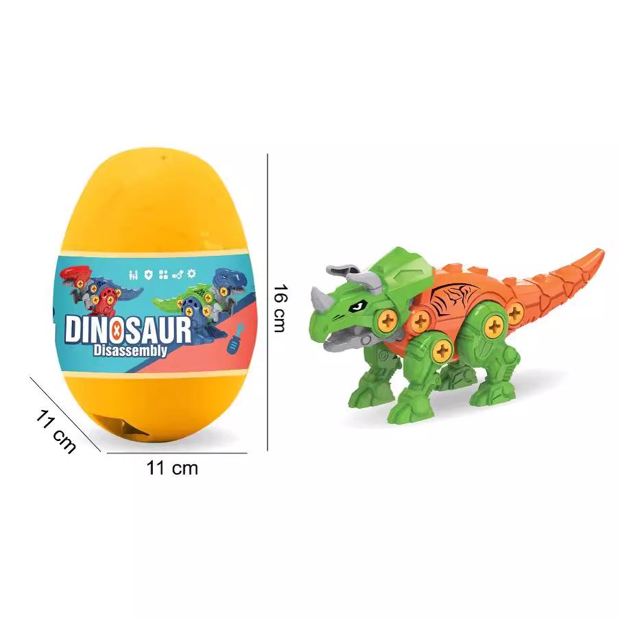 DIY Tyrannosaurus Rex Educational Toy Egg - Assemble & Disassemble Building Blocks for Children
