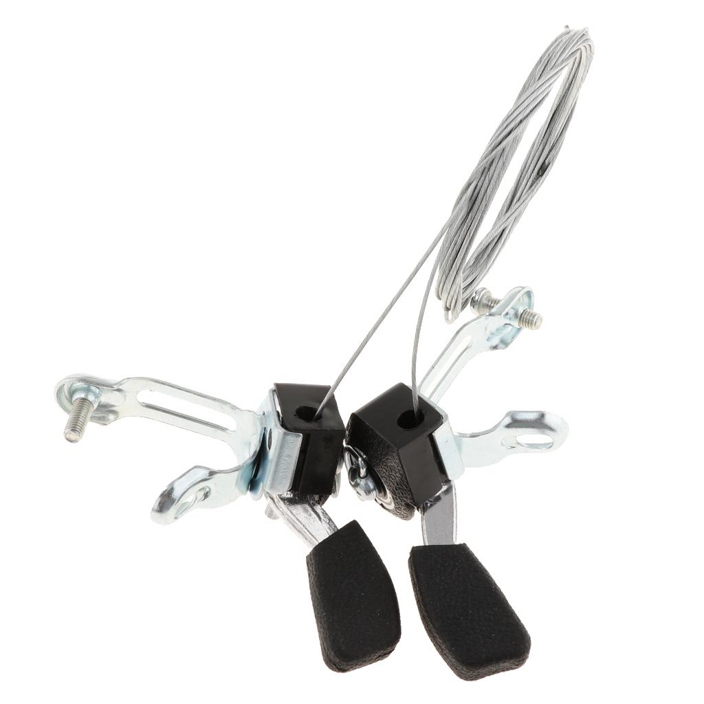1 Paar 3x6/7 Versnellingen MTB Fiets Duim Versnellingspook Bovenmontage Shifters met Binnenkabel voor Stuur met 22,2 mm Diameter