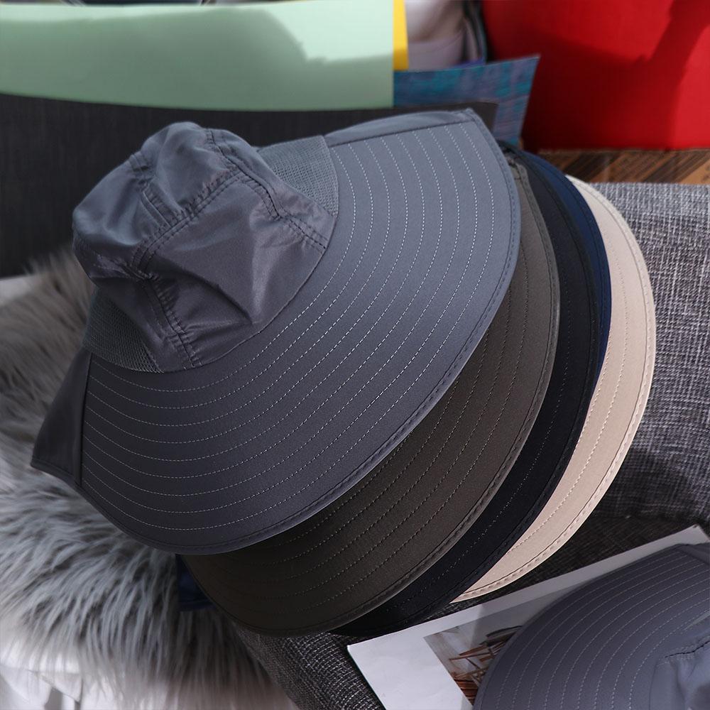 Panama Fishing Cap Anti UV Fisherman Hats Summer Sun Cap Wide Brim Bucket Hat Hat with Neck Cover
