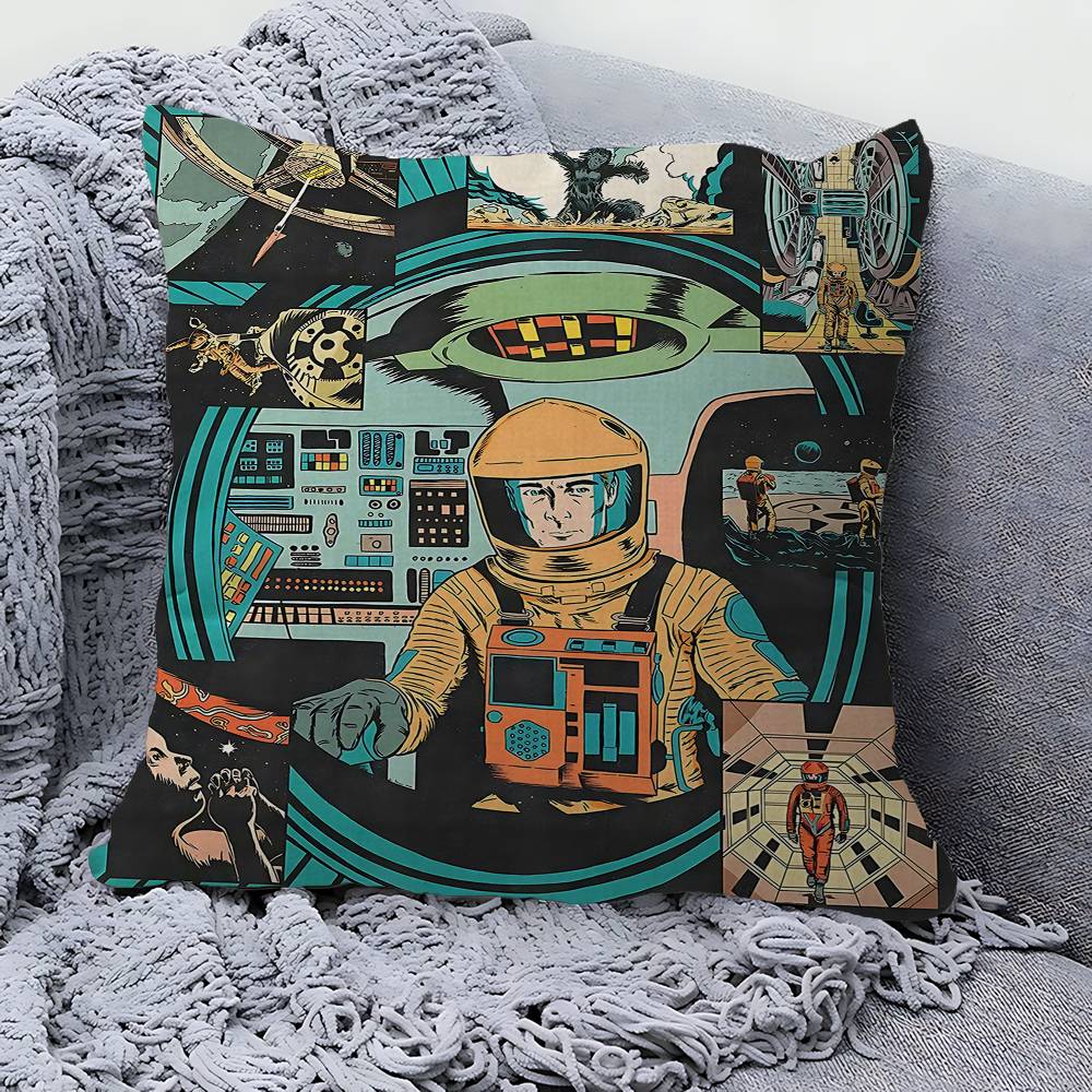 2001 A Space Odyssey Movie Cushion Cover Car Throw Pillow Case For Sofa Car Christmas Gift 40X40Cm 45X45Cm