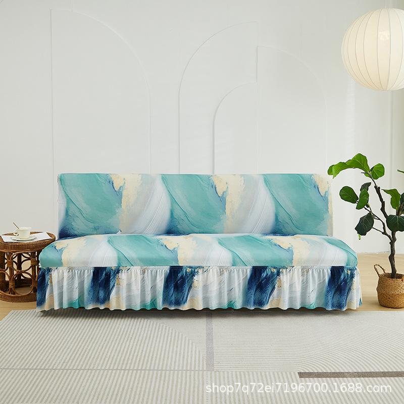 

Универсальный чехол для дивана-кровати, все включено, полный чехол без подлокотников, полотенце для дивана, универсальный на все времена года в гостиной, простой и современный Large 190-220cm