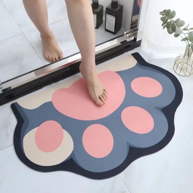 VIKAMA Cartoon Capybara Bathroom Mat Non-Slip, Wear-Resistant Home Decor Bathroom Mat Home Decoration
