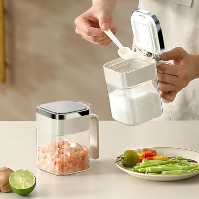 Moisture-Proof Glass Seasoning Jar - Fully Sealed Kitchen Salt Container