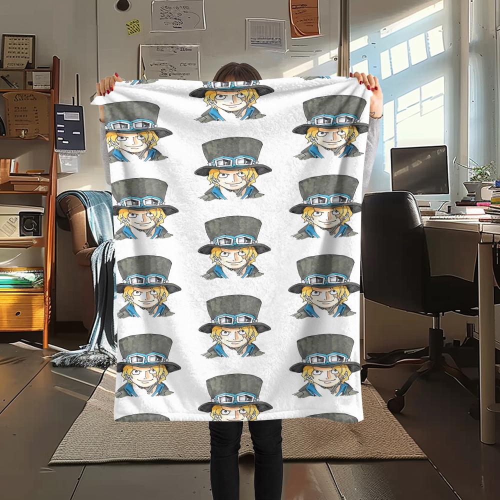 One Piece character Print Flannel Blanket,High quality Comfortable for All Seasons,Home Decor,Warmth and Comfort,Perfect for Christmas Gifts