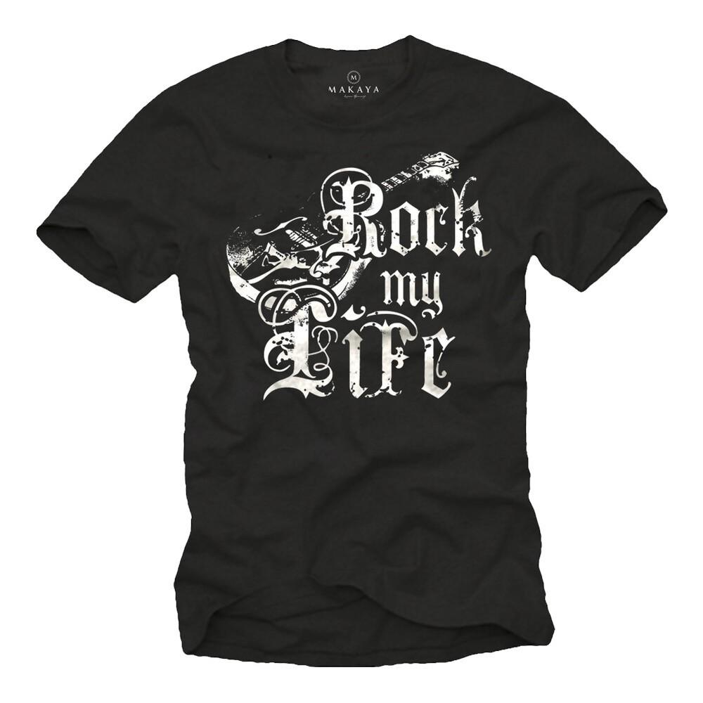 Rock Music Band Mens TShirt with Rockabilly Guitar Mens Punk Shirt Unisex T-Shirt XXXXL
