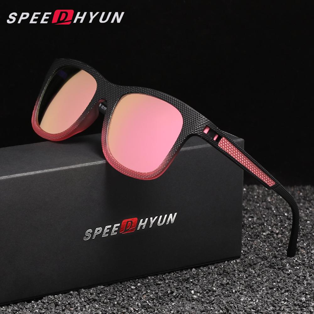 

SPEEDHYUN Поляризовані сонцезахисні окуляри Anti-UV400 Чоловічі Жіночі Антиблікові Дзеркальні Лінзи Окуляри Легкі Окуляри