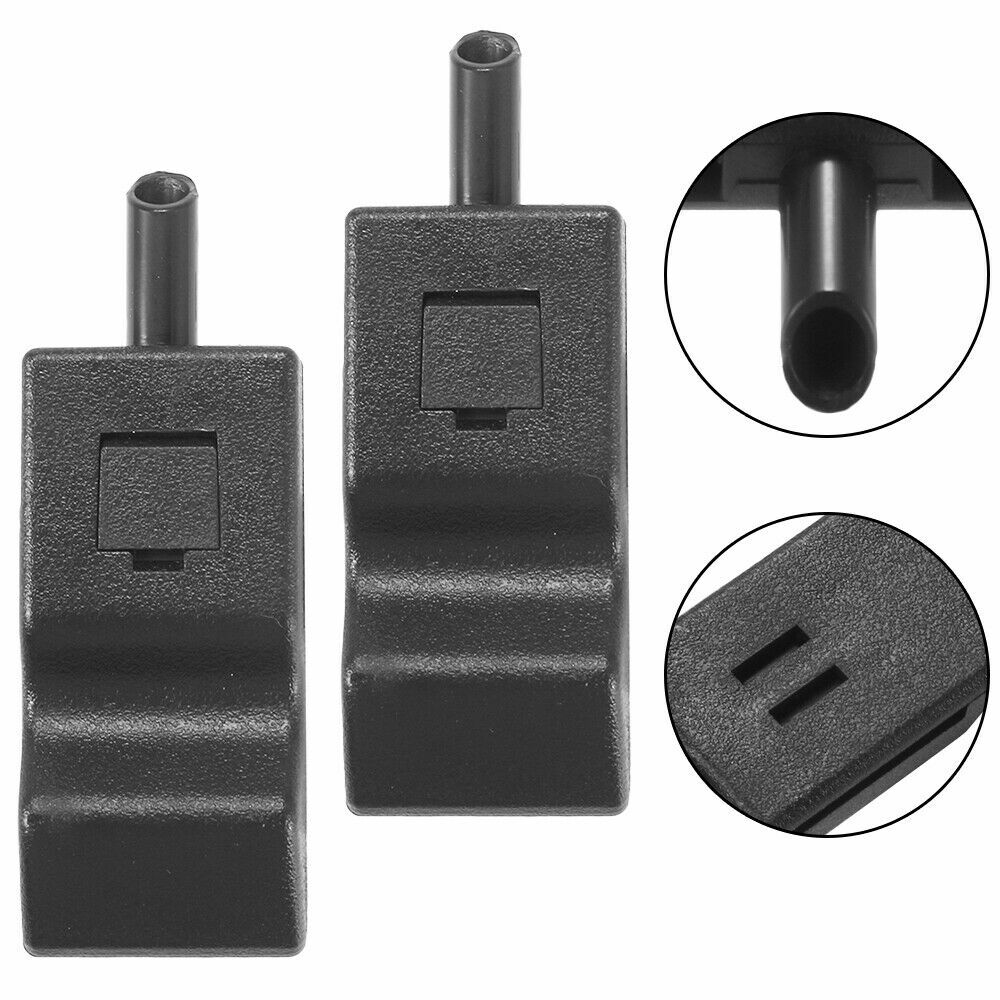 2x Door Lock Knob Front Rear Black For 07-13 Chevy GMC Yukon Silverado Sierra