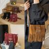 Petit Sac Carré Minimaliste en Fausse Daim avec Fermeture Éclair pour un Usage Quotidien Décontracté