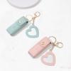 Coehaopike Lip Set of Lip Lipstick Mini Lipstick Portable PU Leather Lipstick Case with and Convenient Case, 2, Pouch, Keychain, Bag, Mirror, Cute,