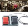Double Foot Pedal Switches Duplex Tumblers Self-Reset Footswitch Momentary Plastic Foot Switches  for Welding Equipment