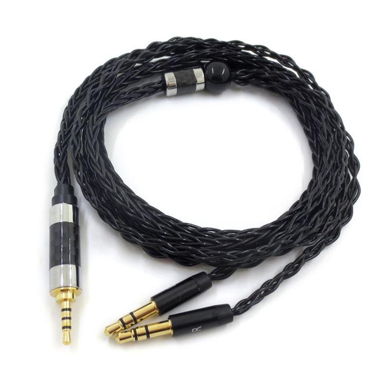 3.93ft 8 Cores Earphone Cable Headphone Line Sync Leads for Denon AH-D600/AH-D7200/AH-D9200/AH-D5200
