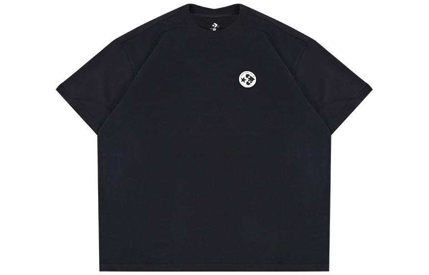 Converse T Shirts Unisex Black Crew Neck Moderate Straight Fit 10026165-A03 S