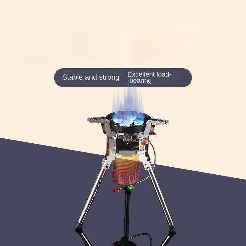 BRS-69 High Power Outdoor Portable Camping Stove Field Stove Cooker Windproof Adjustable Height Foldable Stove Cooking Accessory