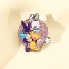 Japanese cartoon cute magic card girl cherry metal badge pet rabbit alloy brooch pin decoration