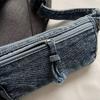 Borsa Mini in Denim Multistrato Retrò Borsa per Cellulare Borsa a Tracolla da Donna