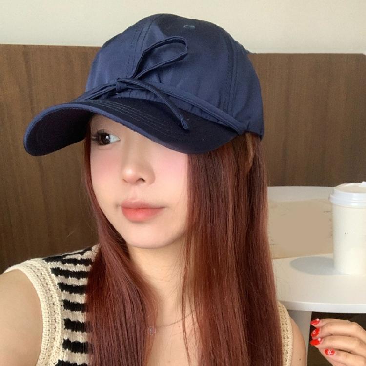 Modern Balletcore Bow Baseball Hat for Exercise Soccer Yoga Running Sports