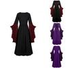 Women's Medieval Renaissance Costume Flared Sleeves And Long Skirt For A Classic Look