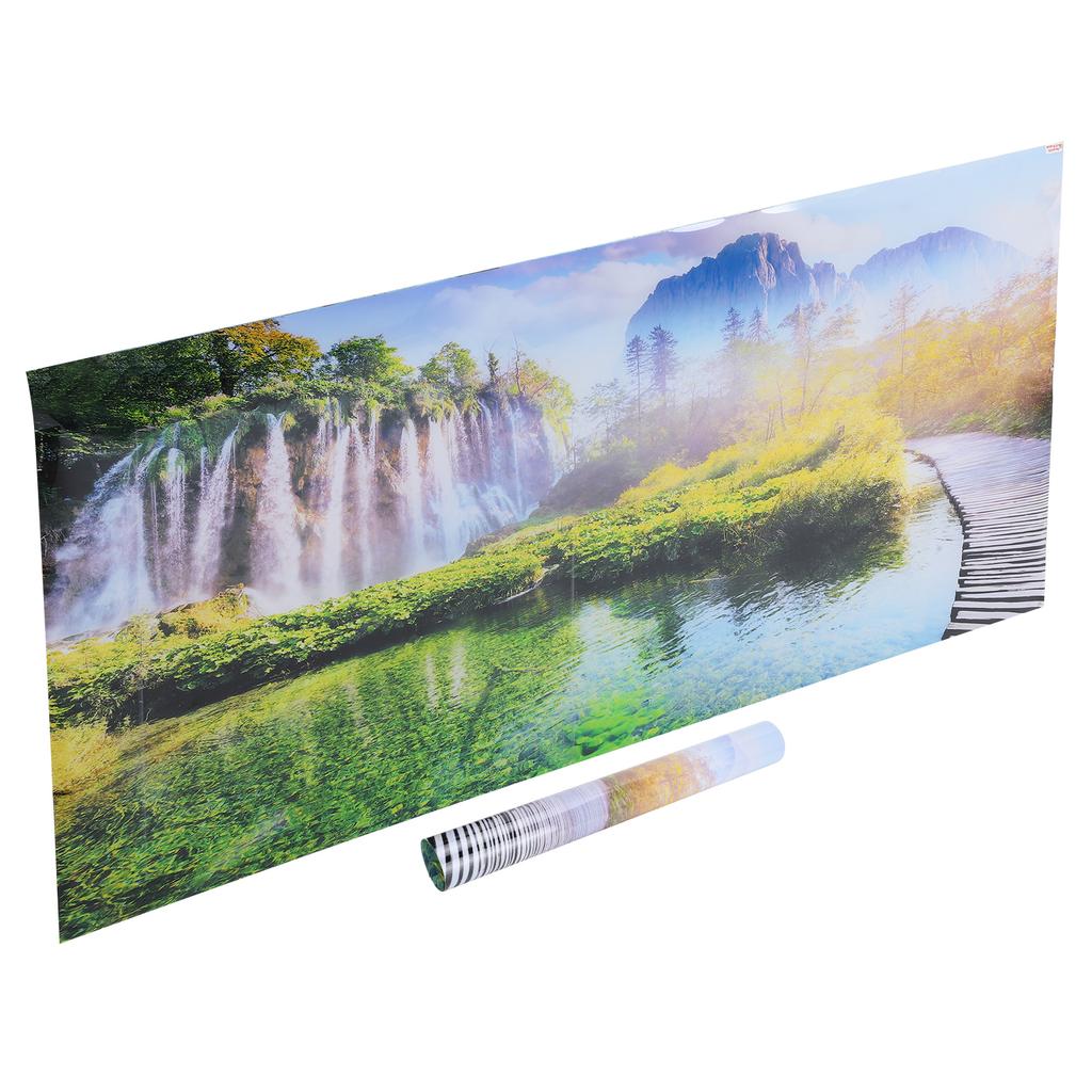 Fish Tank Decorative Pictures Aquarium Background Poster Sticker Underwater Backdrop