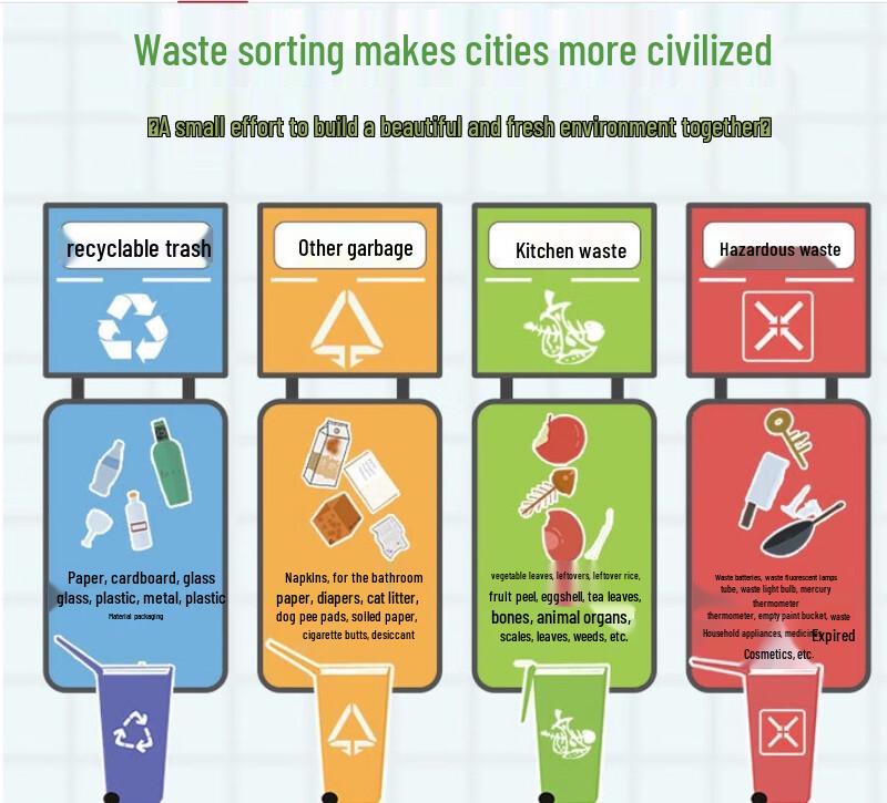 Miaojie C-Type Flat-Bottom Garbage Bags