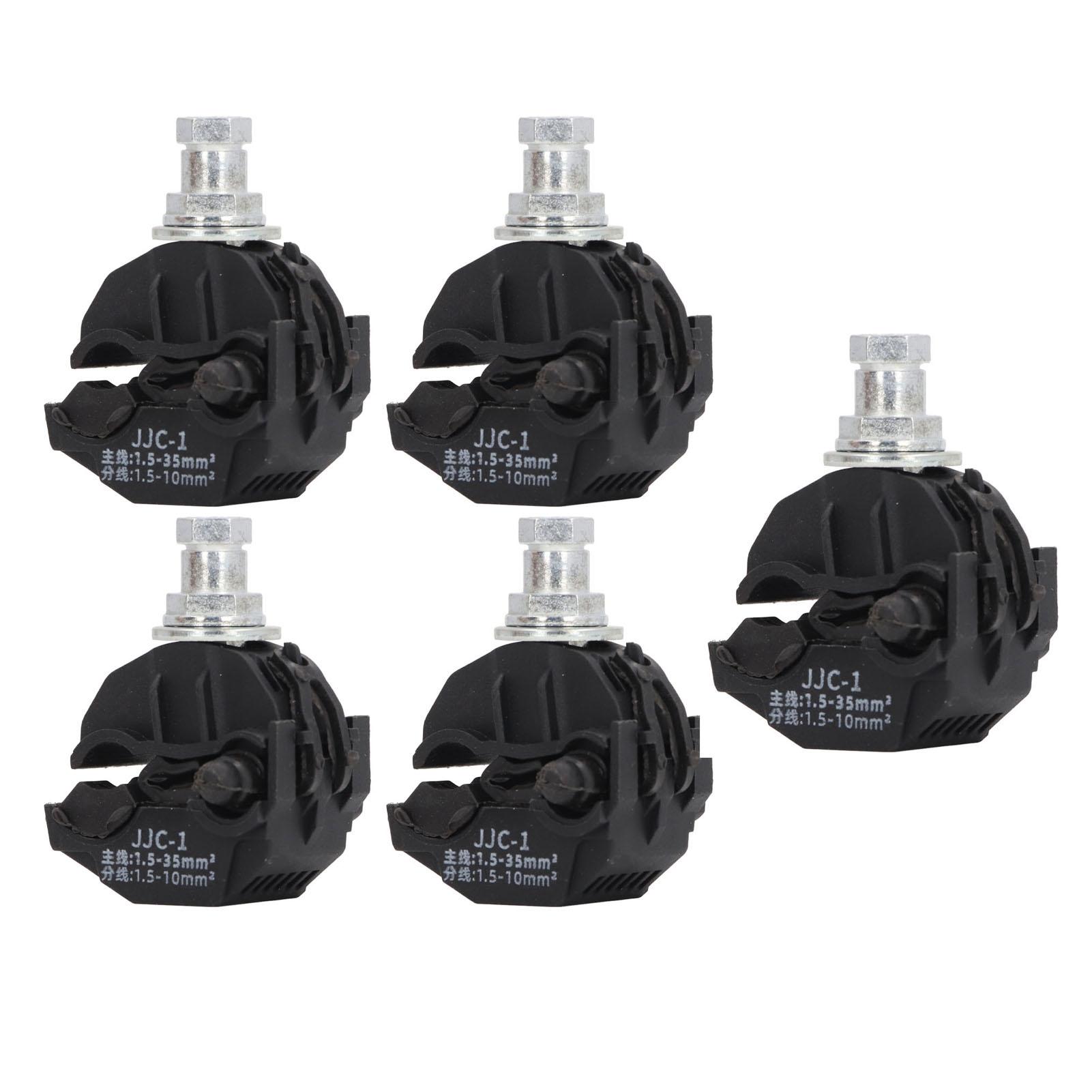 

Insulation Piercing Connector 5 Pcs 1KV No Peeling Piercing Clamp High Low Voltage Cable Splitter Main Branch Line Connector