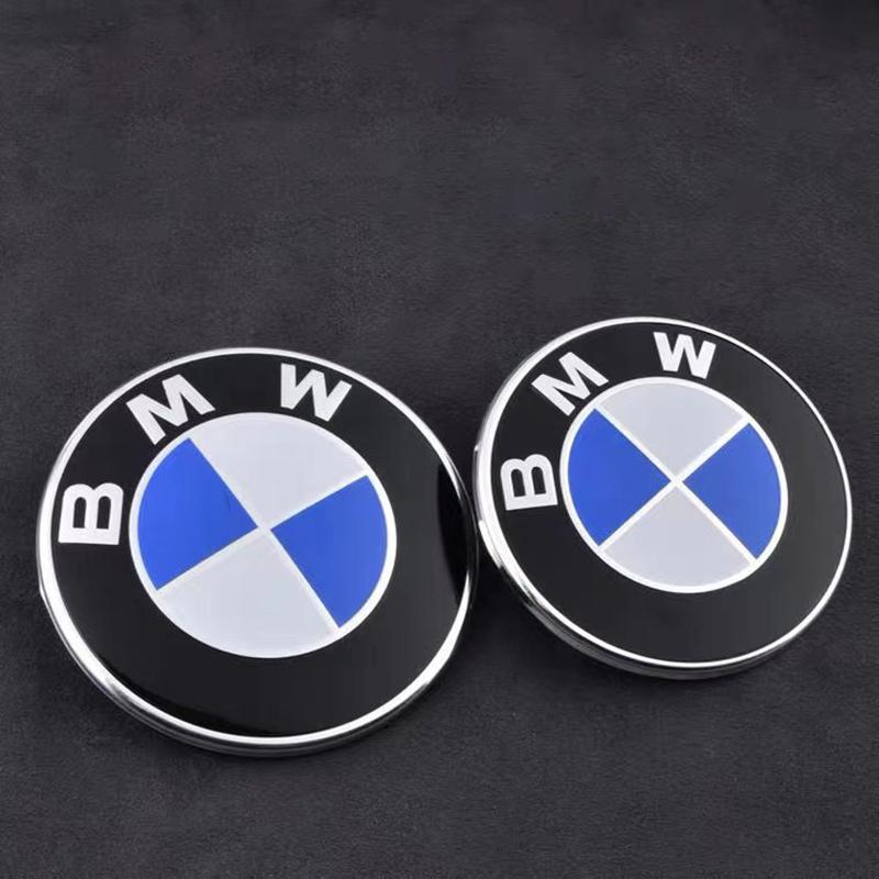 For BMW E46 E39 E38 E90 E60 F10 F30 Z3 Z4 X1 X3 Valve 74/82mm Auto Car Styling Emblem Badge Front Rear Trunk Logo Sticker NH8