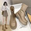Explosive comfortable and fresh, standing for a long time is not tiring, women's boots niche design sense elegant round-head Martin boots