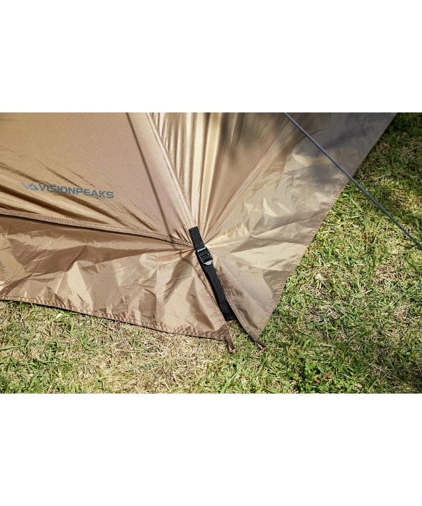 Tunnel Tres Arch Tent VP160101J01 500 x 250 x with Includes 1 Inner Storage Bag Included [Visionpeaks] Tent, 2-3 Person, 2-Room Coyote, Approx.