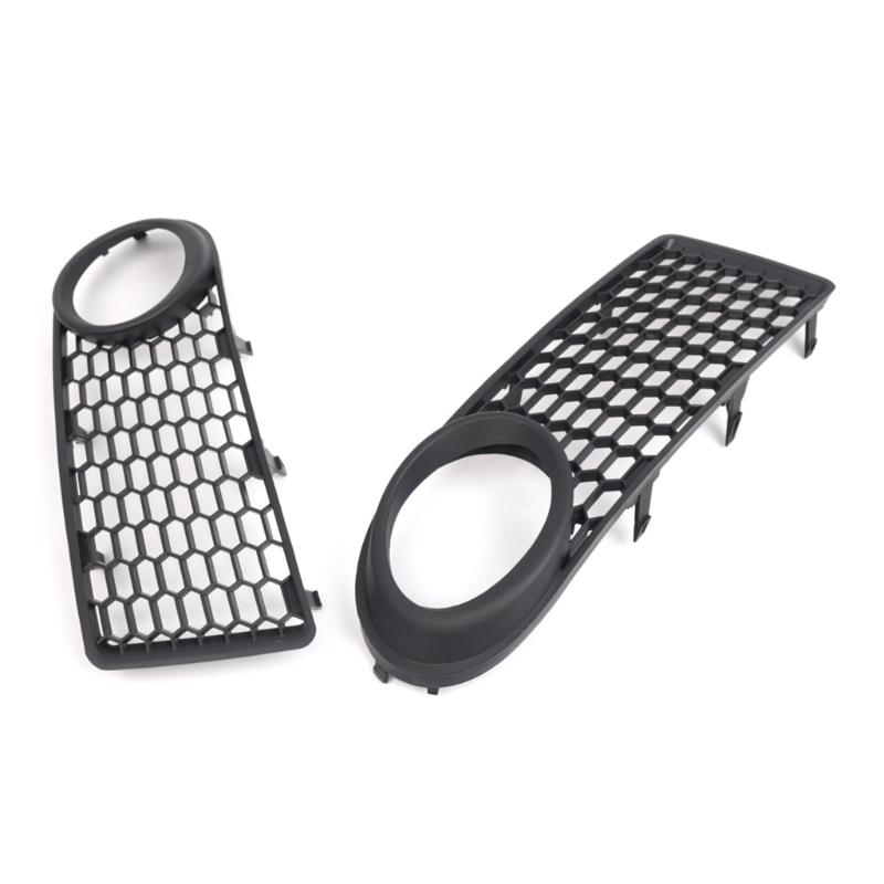 Car Exterior Left Right Front Bumper Grilles Foglight Lower Grilles Lamp Frame Cover for 1C0807683A 1C0807684A 2006-2010