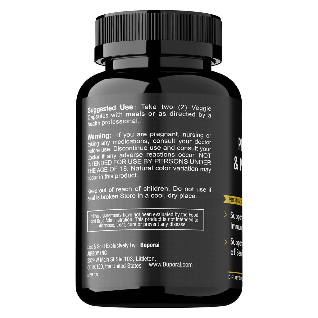 Compound Probiotic Capsules, Multi-strain Lactobacillus and Bifidobacteria, Prebiotics, Dietary Supplements, Suitable for Adults.