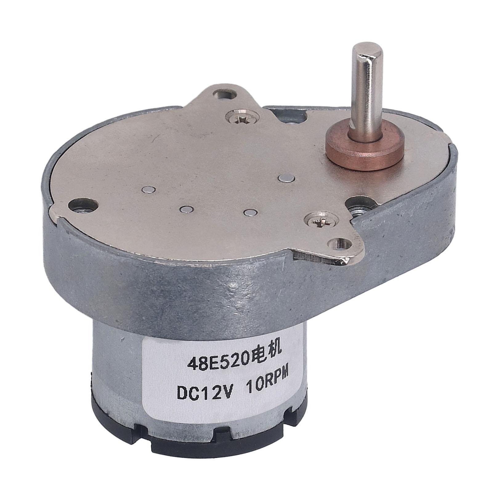 

DC Gear Motor 10RPM Aluminum Brass Eccentric Output Shaft Strong Bearing Speed Reduction Motor