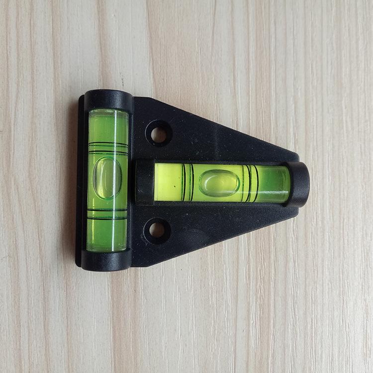 Double-sided T-shaped Bubble Level with Mounting Holes for Precise Balance Measurement