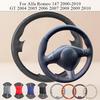 Maßgeschneiderte Anti-Rutsch-Lenkradabdeckung für Alfa Romeo 147 2000-2010 GT 2004 2005 2006 2007 2008 2009 2010 Mikrofaserleder