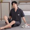 Pajamas Men's Summer Modal Thin Short Sleeve Shorts Summer Cool Homewear Men's Large Size Two-piece Set