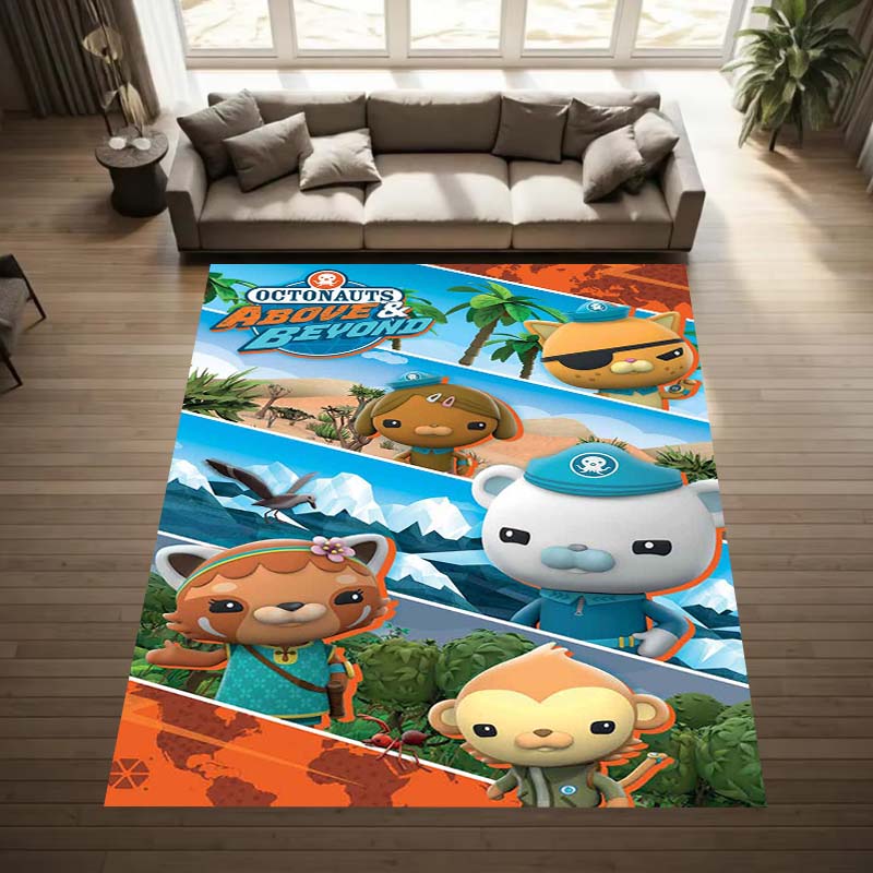 Octonauts Game Room Non-slip Mats Are Also Suitable for Men's Bedrooms, Living Rooms, Sofas, and Other Places, and Are Washable,
