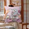E-Esther Bunny Cartoon Cushion Cover Decorative Pillow Sofa Home Decor Case Pillow Cases